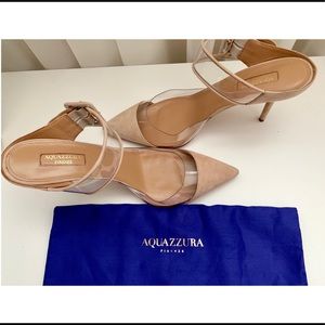 AQUAZZURA Suede Optic Mule85 NWT Soldout in stores